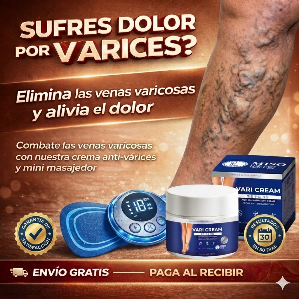 Crema Antivarices +Mini Masajeador