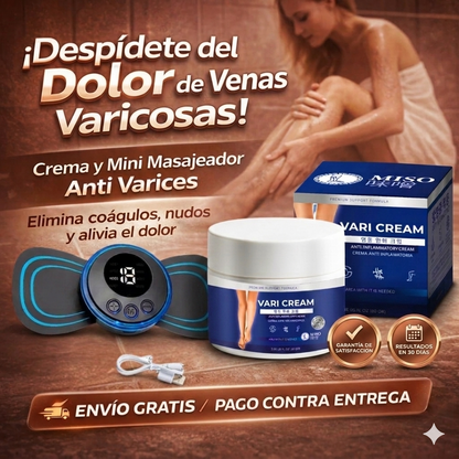 Crema Antivarices +Mini Masajeador